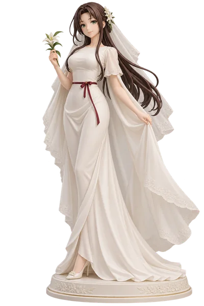Akira E. Ferrari · Wedding gowns + 3D figures · Column gown + flowing cape
