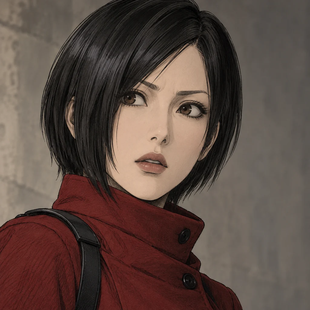 Ada Wong AI 辅助角色插画