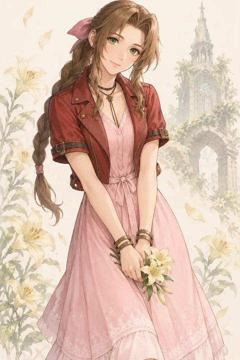 Aerith Gainsborough角色示意插画