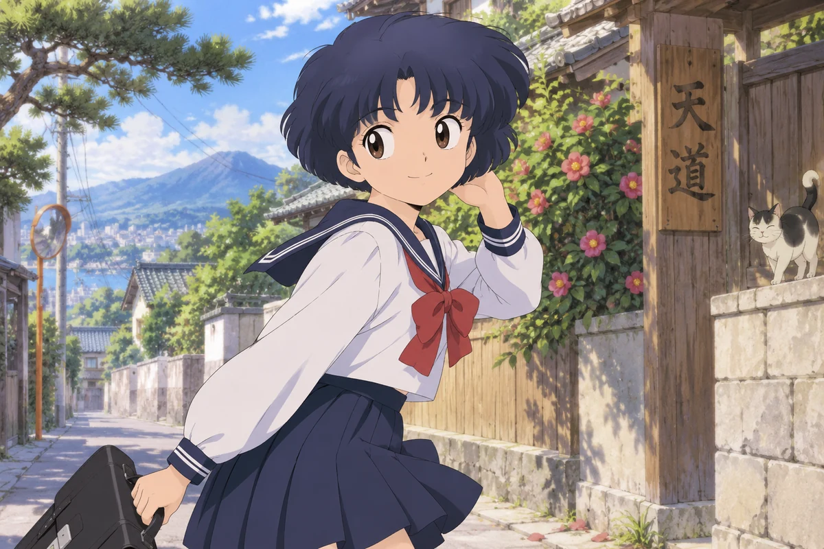 Akane Tendo AI 插画