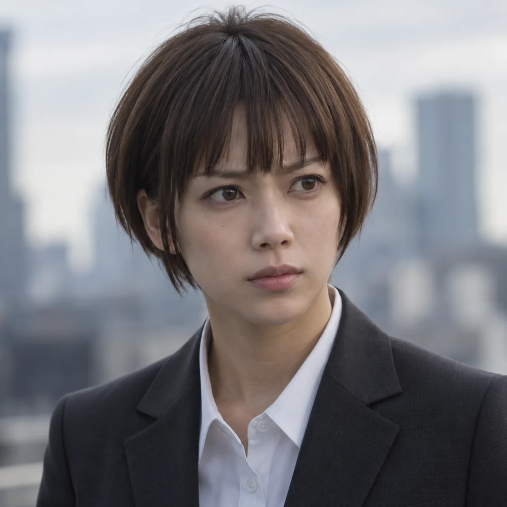 Akane Tsunemori live-action AI portrait