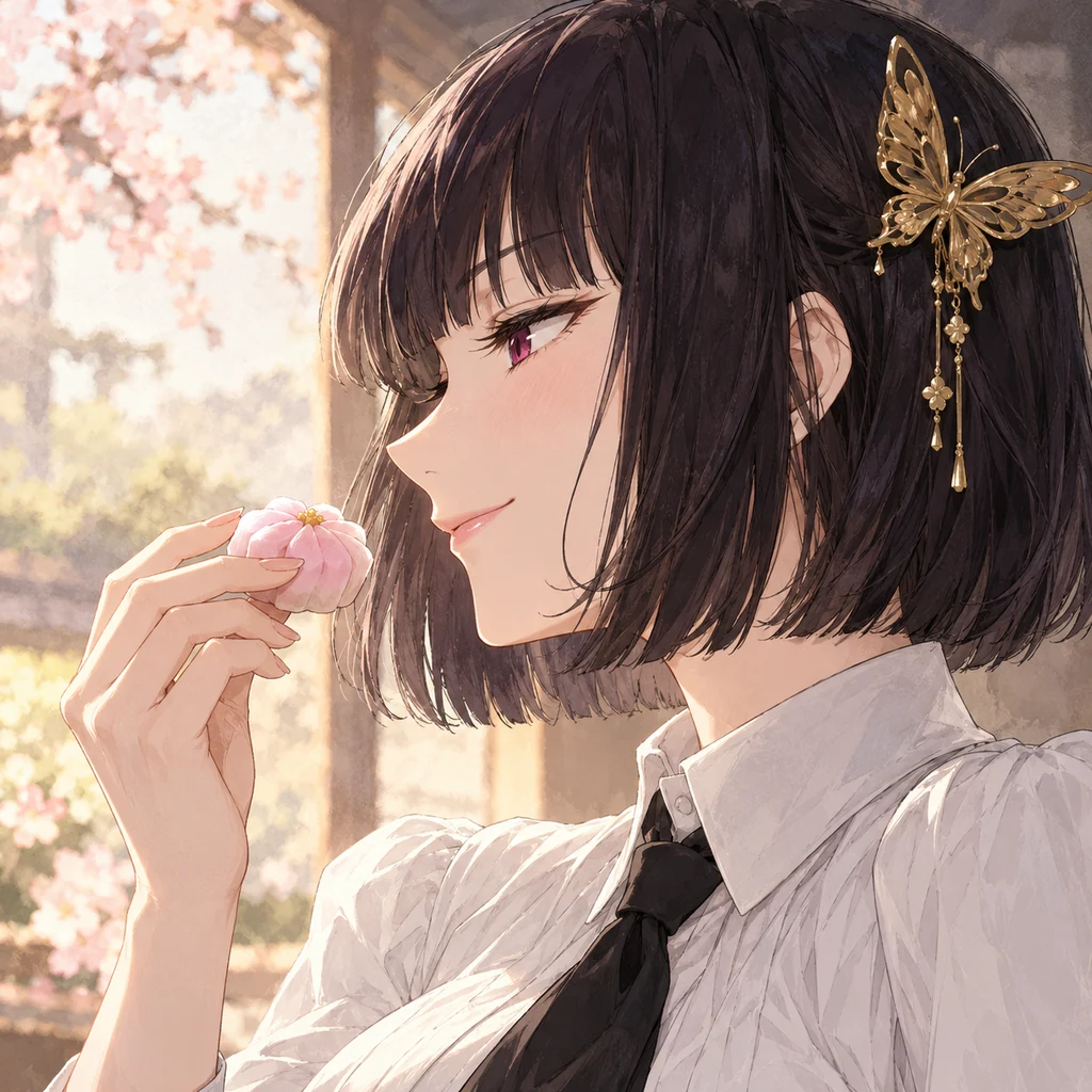 与谢野晶子 AI 辅助角色插画