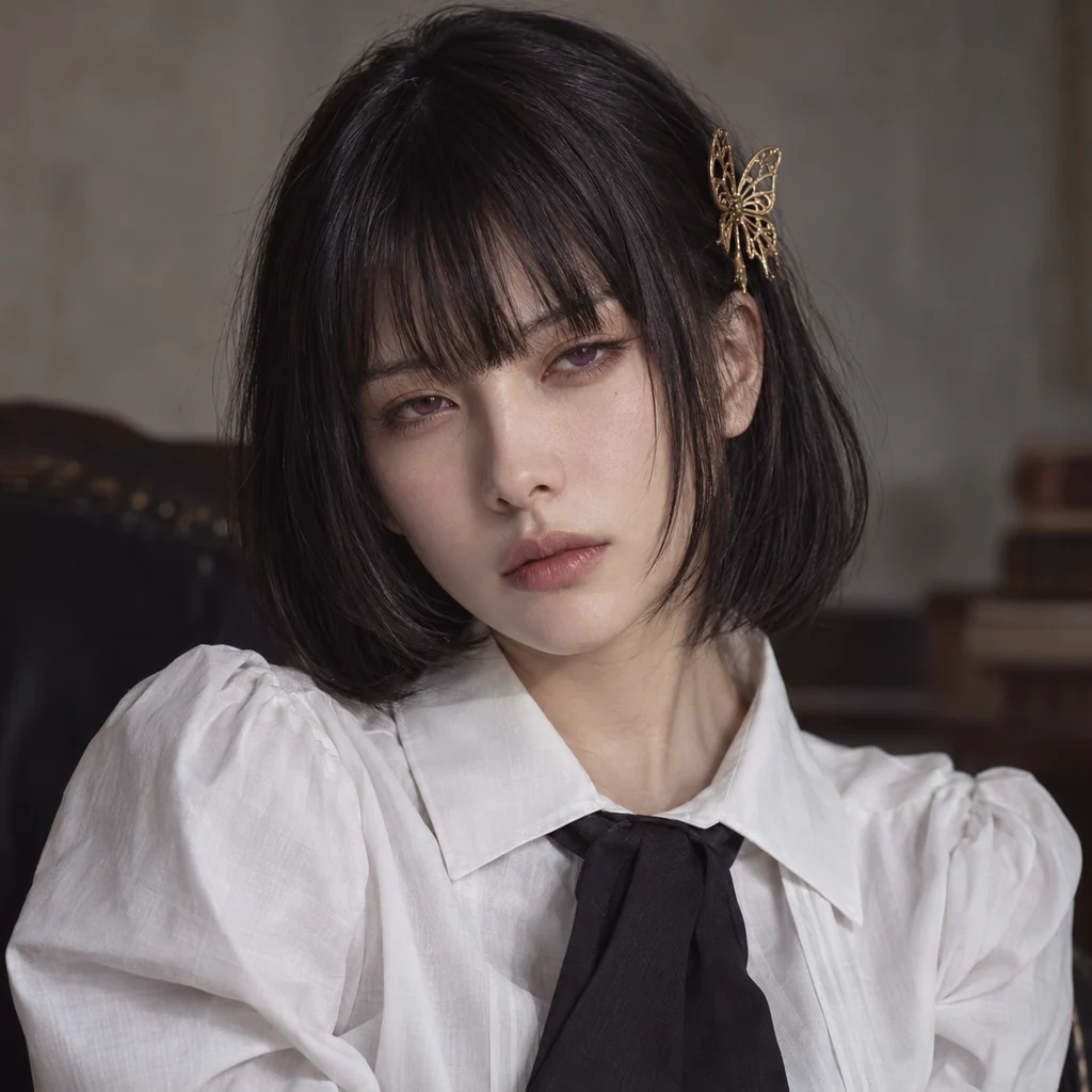 요사노 아키코 실사풍 AI 초상화