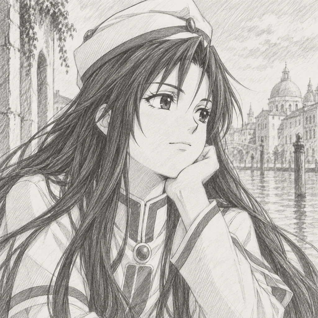 晃・E・フェラーリ AI 辅助角色插画