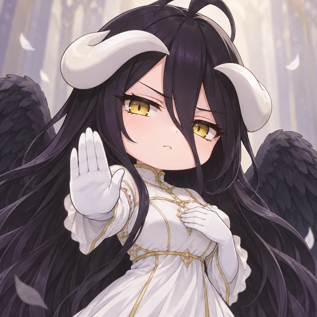 알베도 AI 辅助角色插画