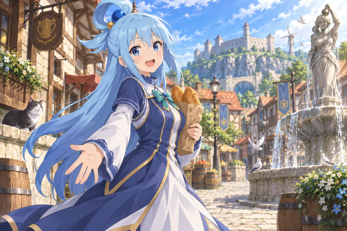 Aqua AI 插画
