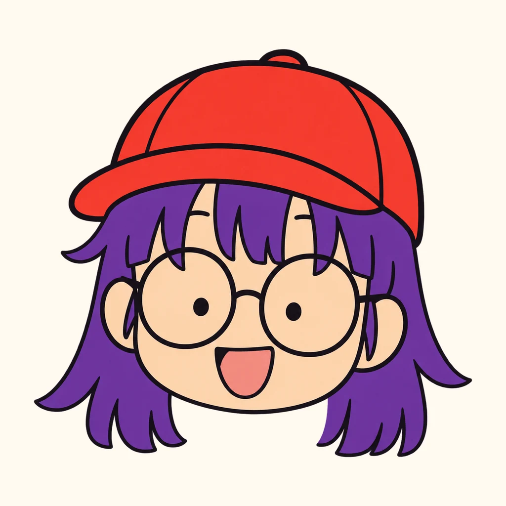Arale Norimaki AI 辅助角色插画