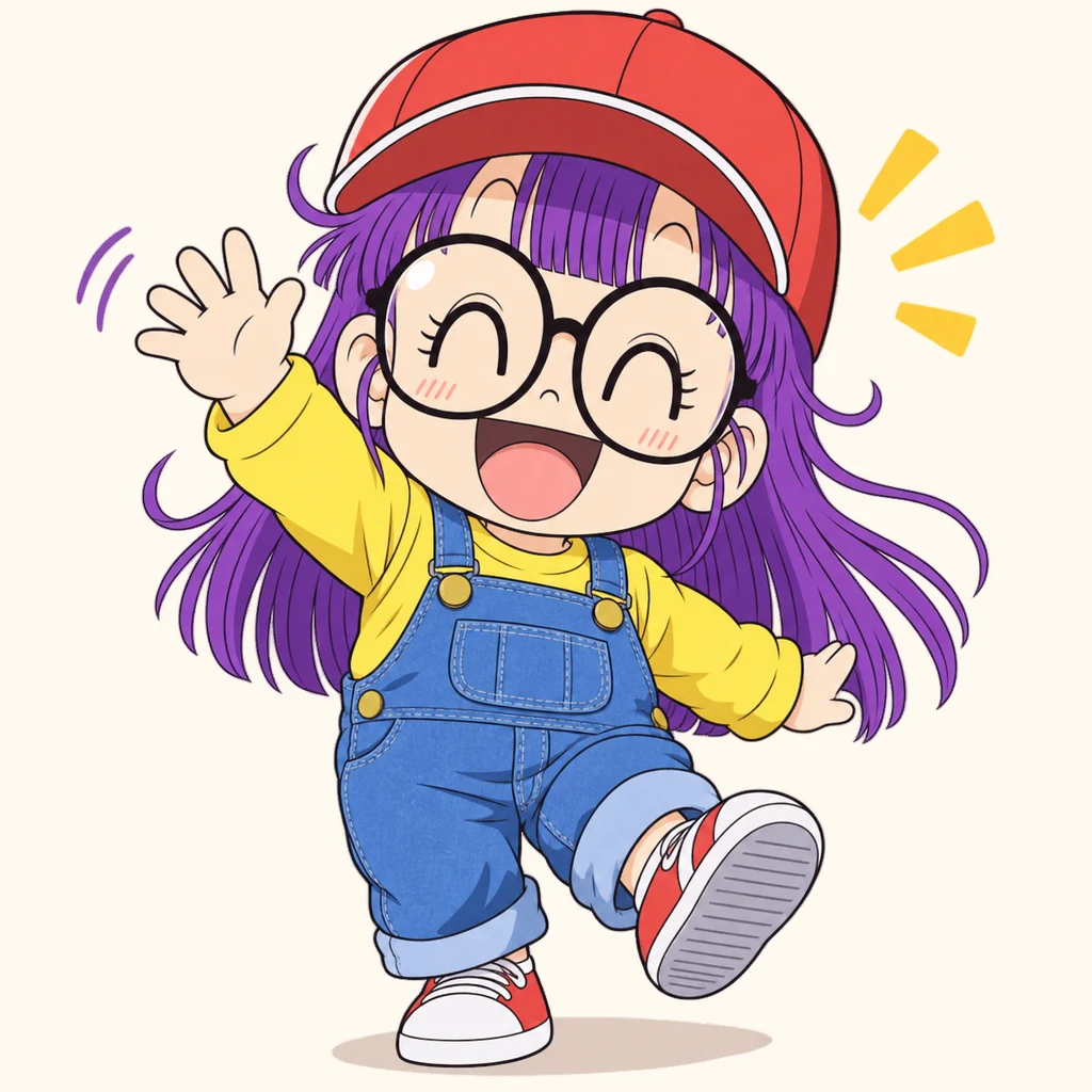 Arale Norimaki 表情包 1