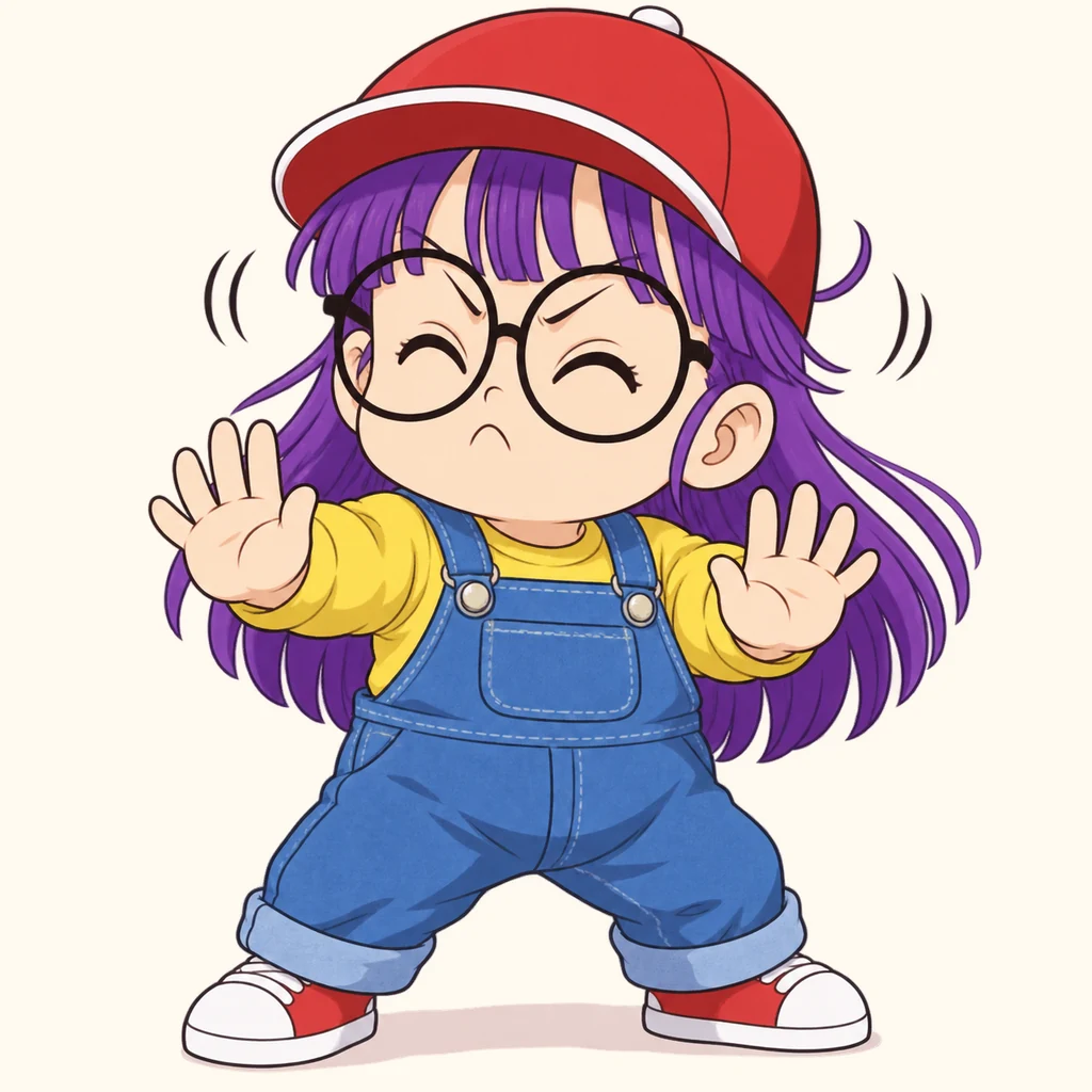 Arale Norimaki 表情包 8