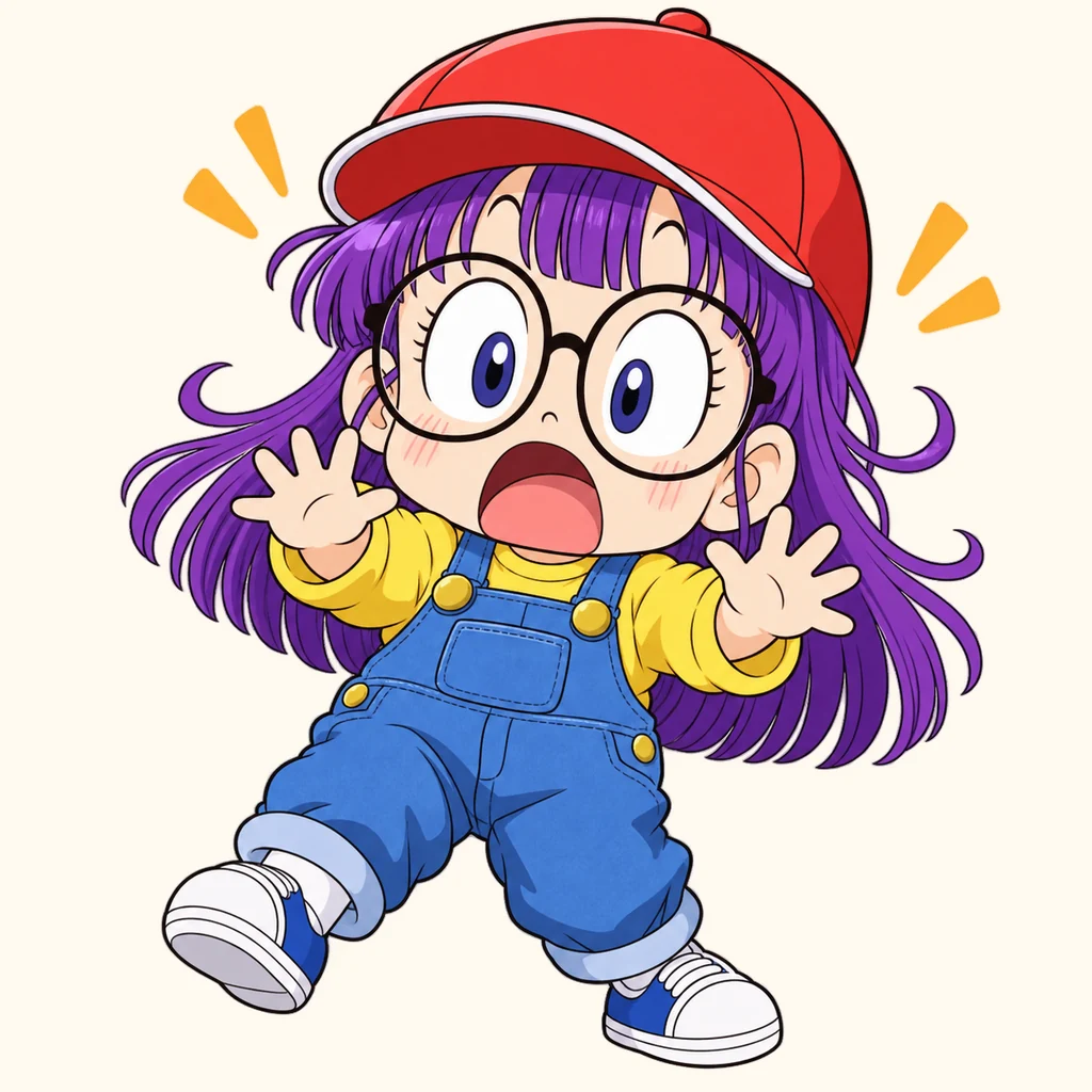 Arale Norimaki 表情包 5