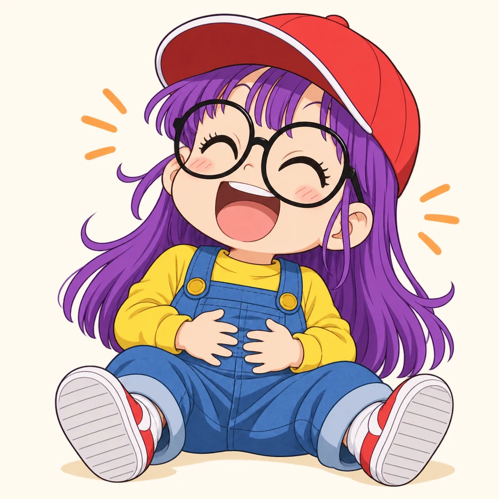Arale Norimaki 表情包 4