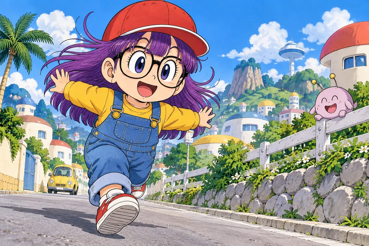 Arale Norimaki AI 插画