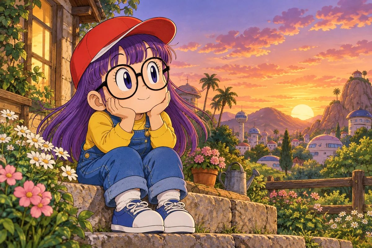 Arale Norimaki AI 插画
