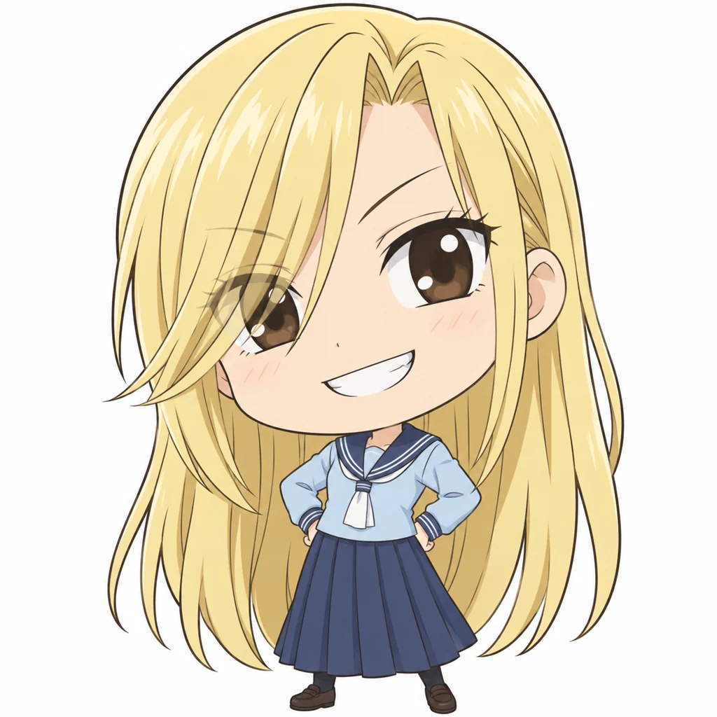 鱼谷有纱 AI 辅助角色插画