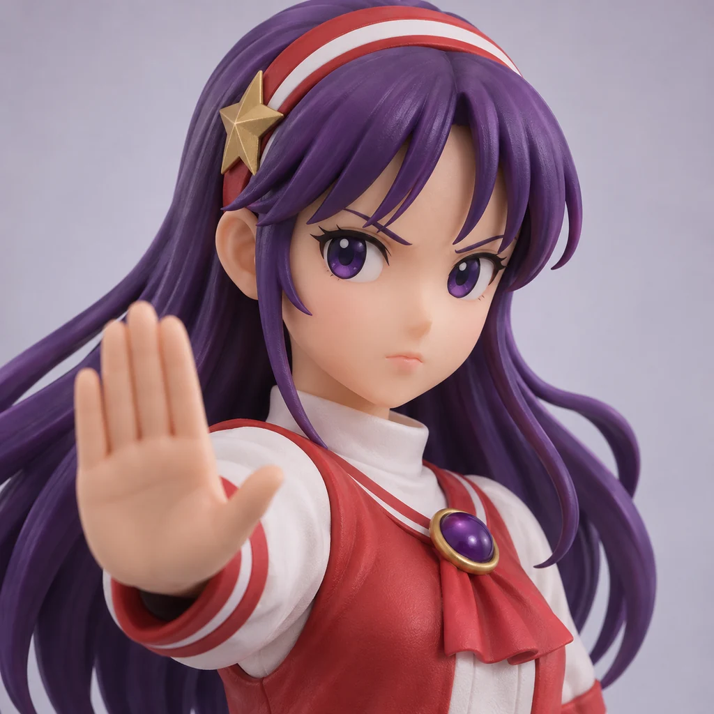 Athena Asamiya AI 辅助角色插画