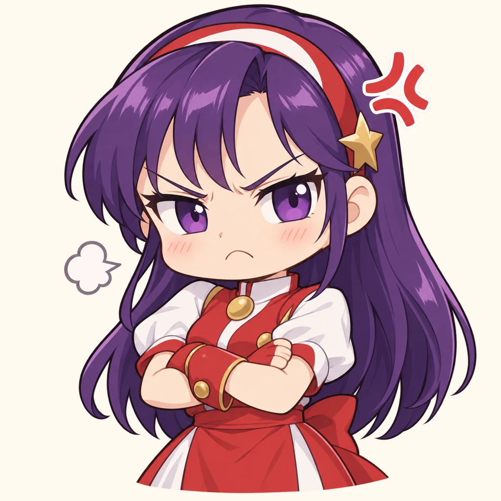 Athena Asamiya 表情包 2