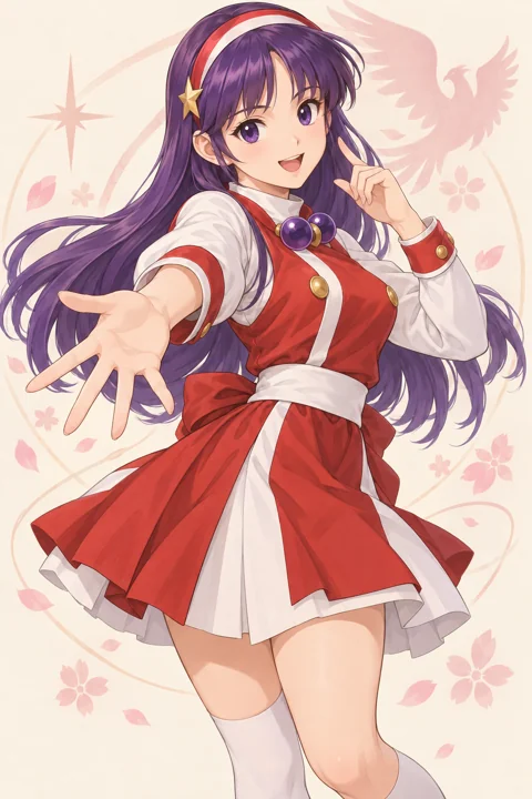 Athena Asamiya角色示意插画