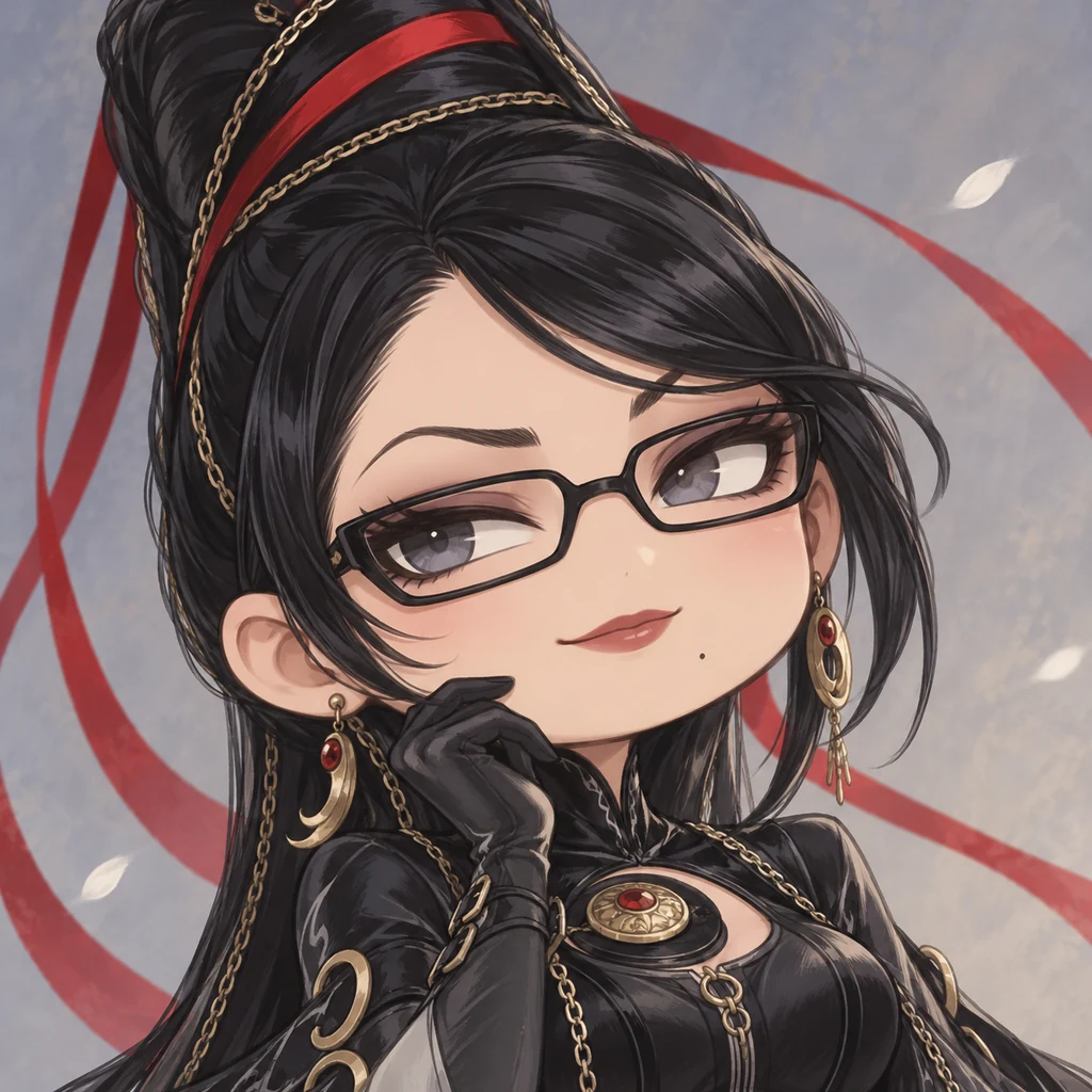 Bayonetta AI 辅助角色插画