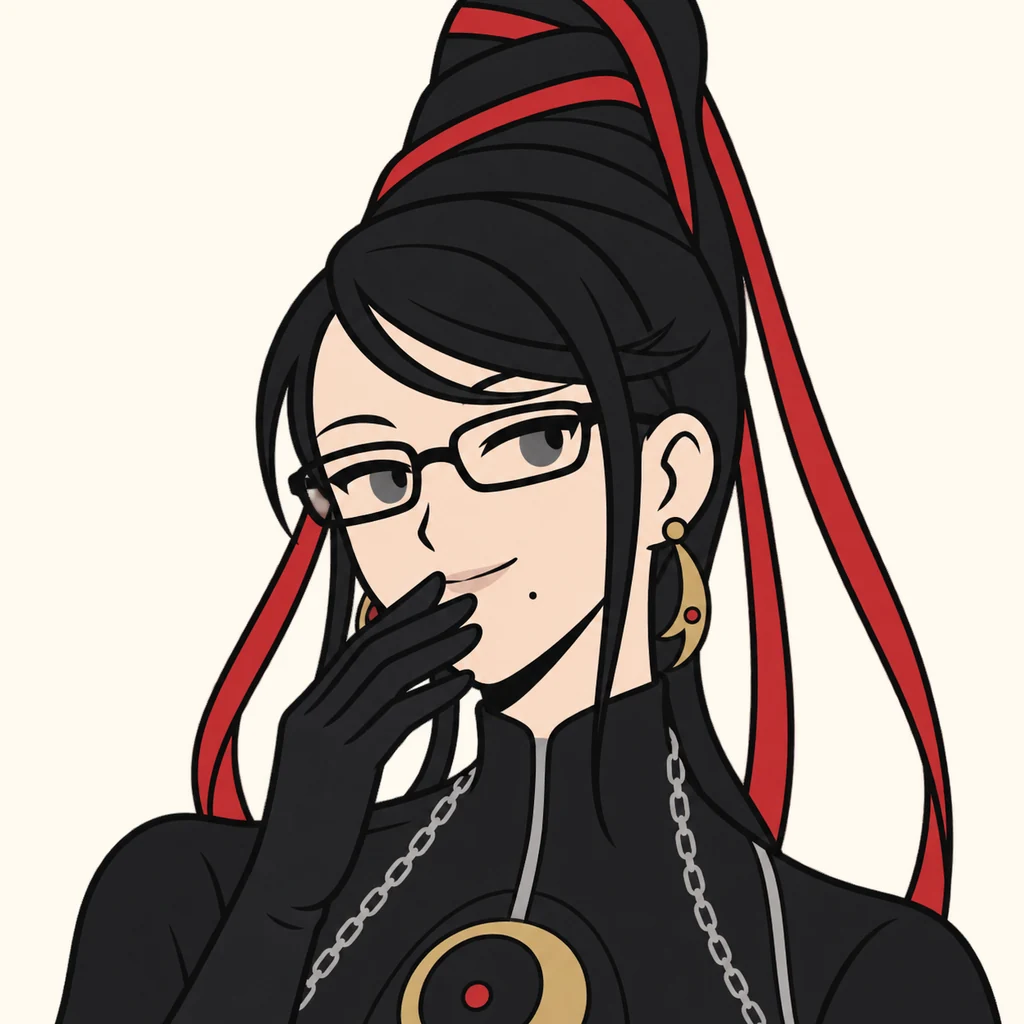 Bayonetta AI 辅助角色插画