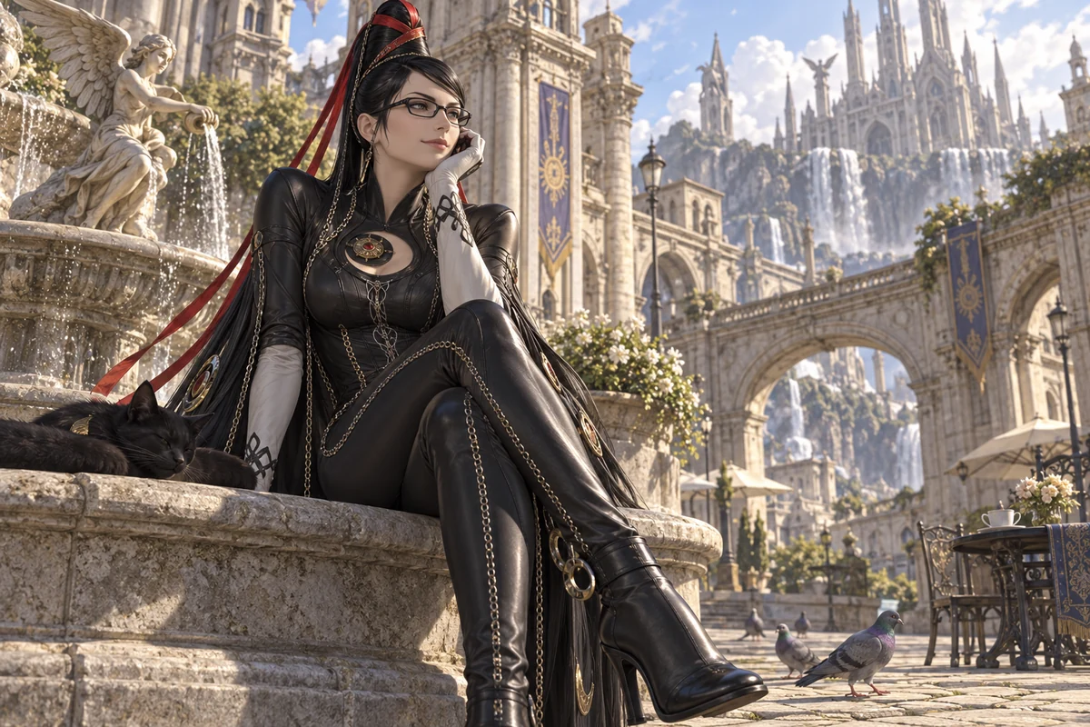 Bayonetta AI 插画