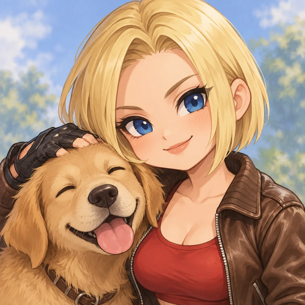 Blue Mary AI 辅助角色插画