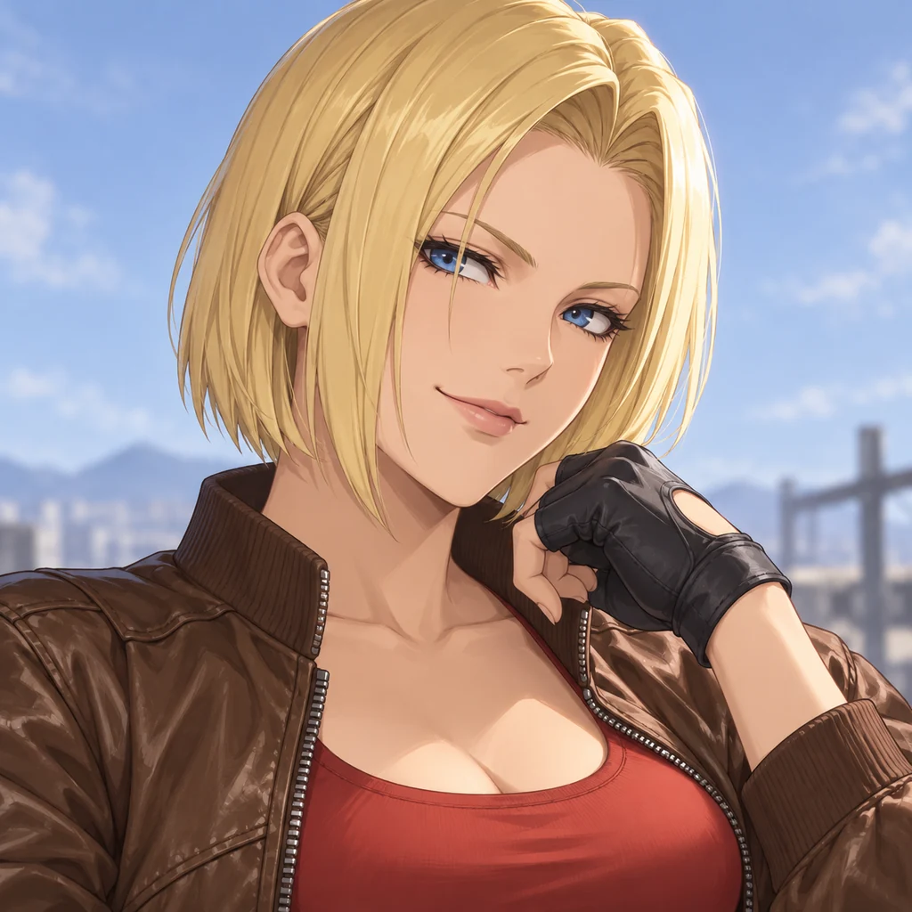 Blue Mary AI 辅助角色插画