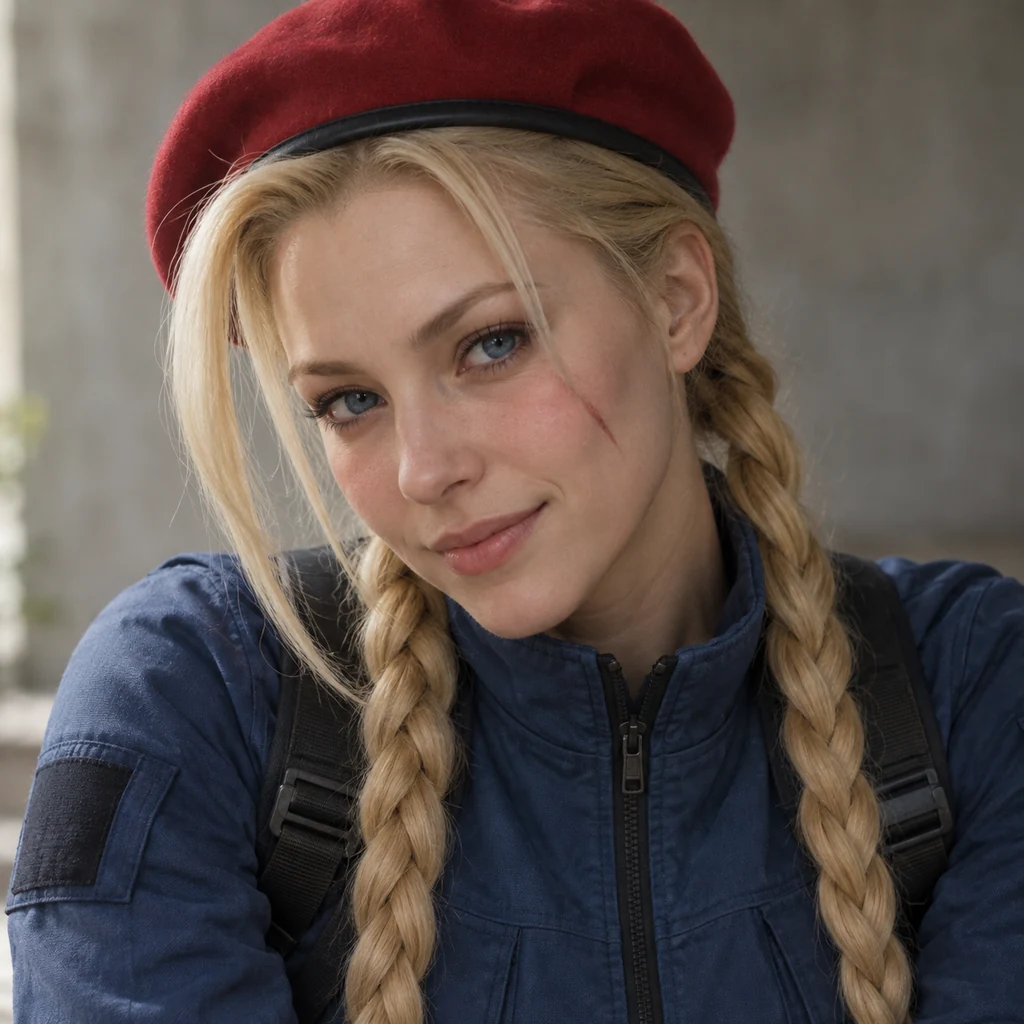 Cammy live-action AI portrait