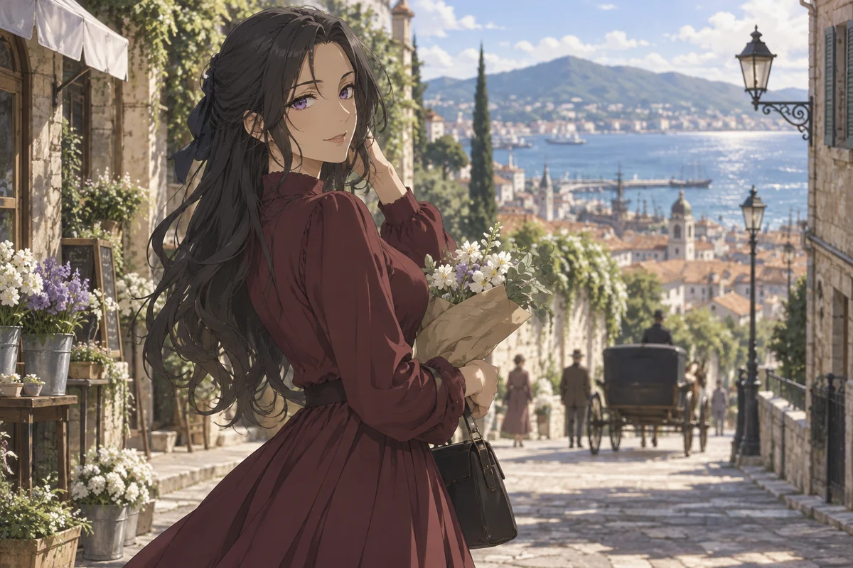 嘉德丽雅·波德莱尔 AI 插画