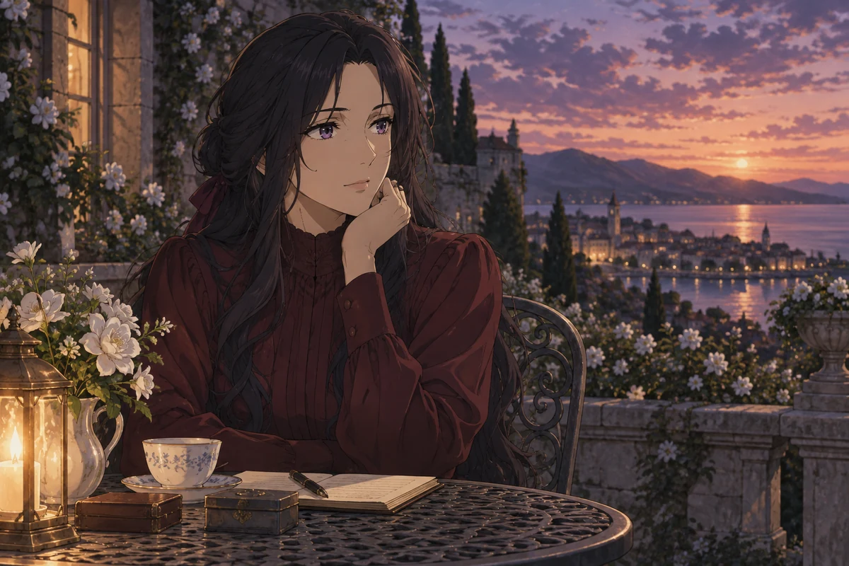 嘉德丽雅·波德莱尔 AI 插画