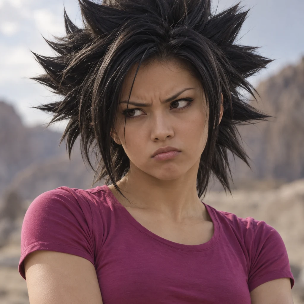 Caulifla live-action AI portrait