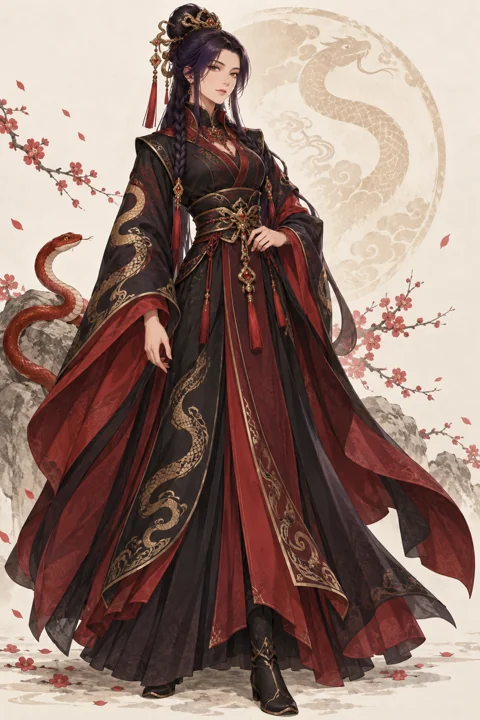 赤練角色示意插画