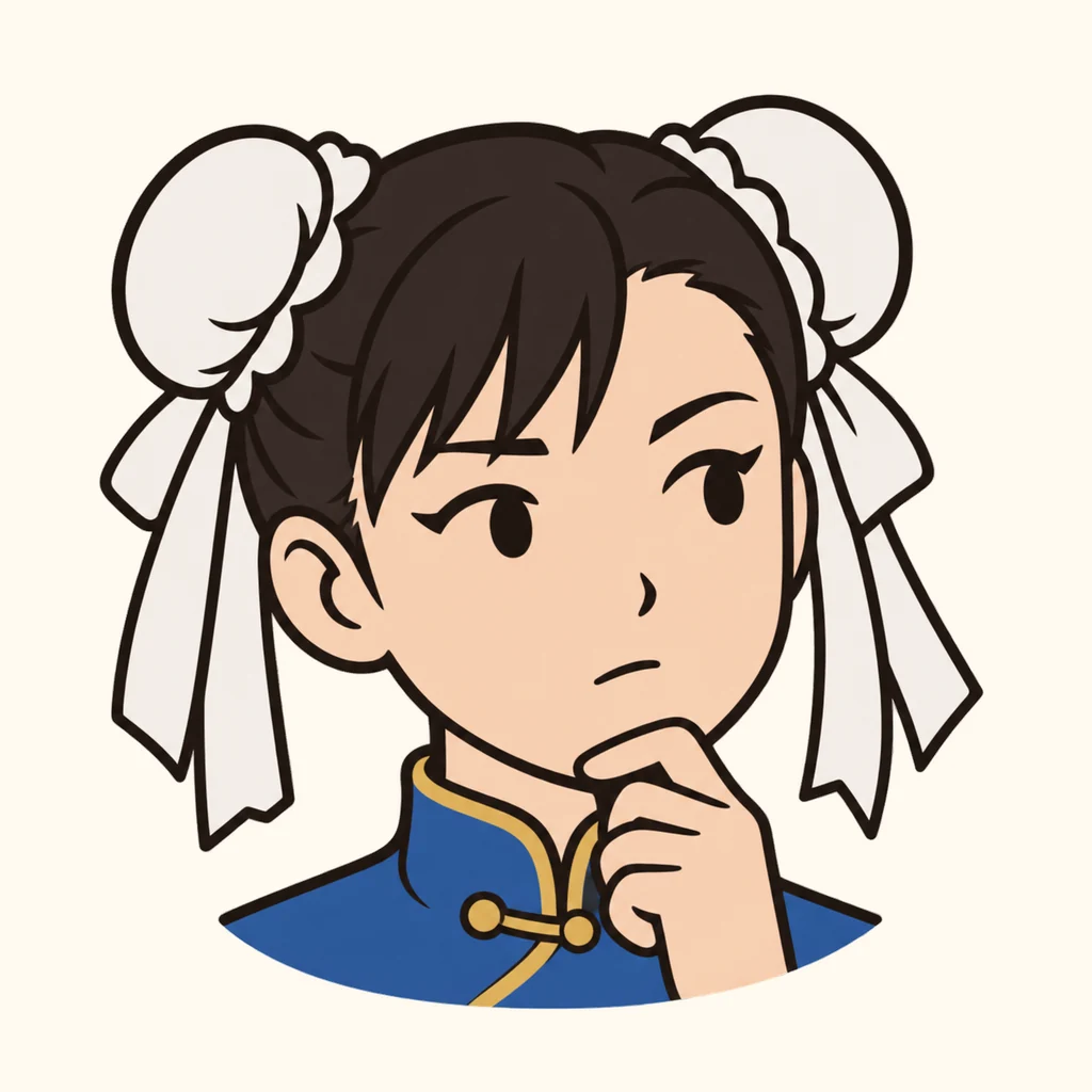 Chun-Li AI 辅助角色插画