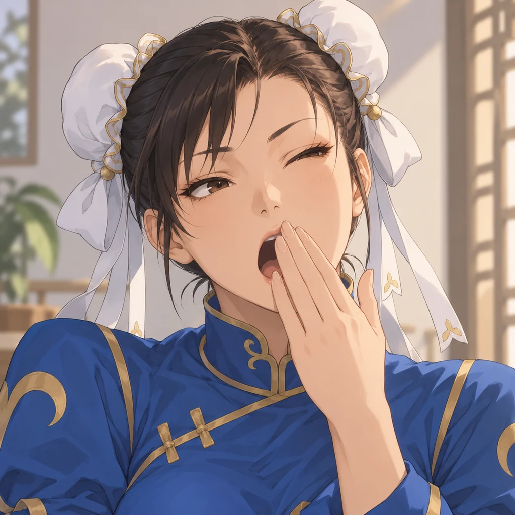 Chun-Li AI 辅助角色插画