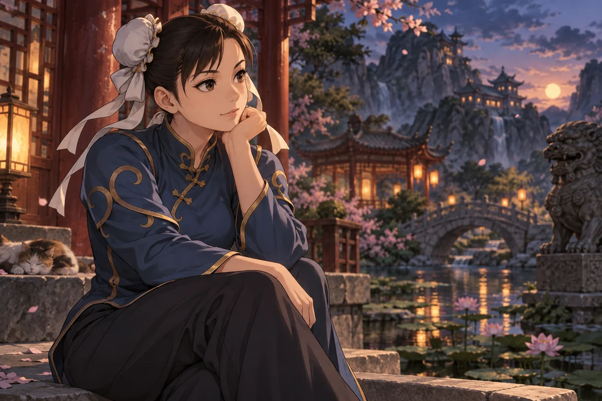 Chun-Li AI 插画