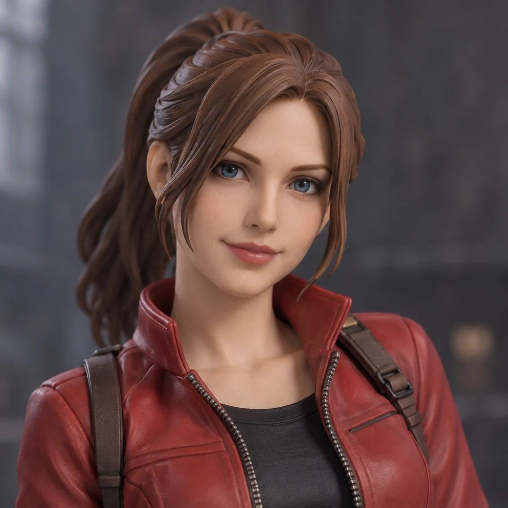 Claire Redfield AI 辅助角色插画
