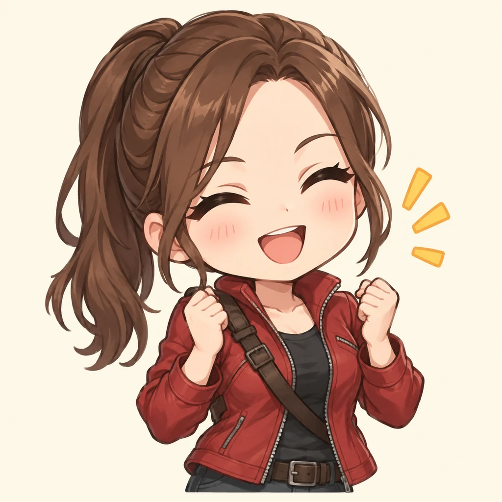 Claire Redfield · Reaction sticker