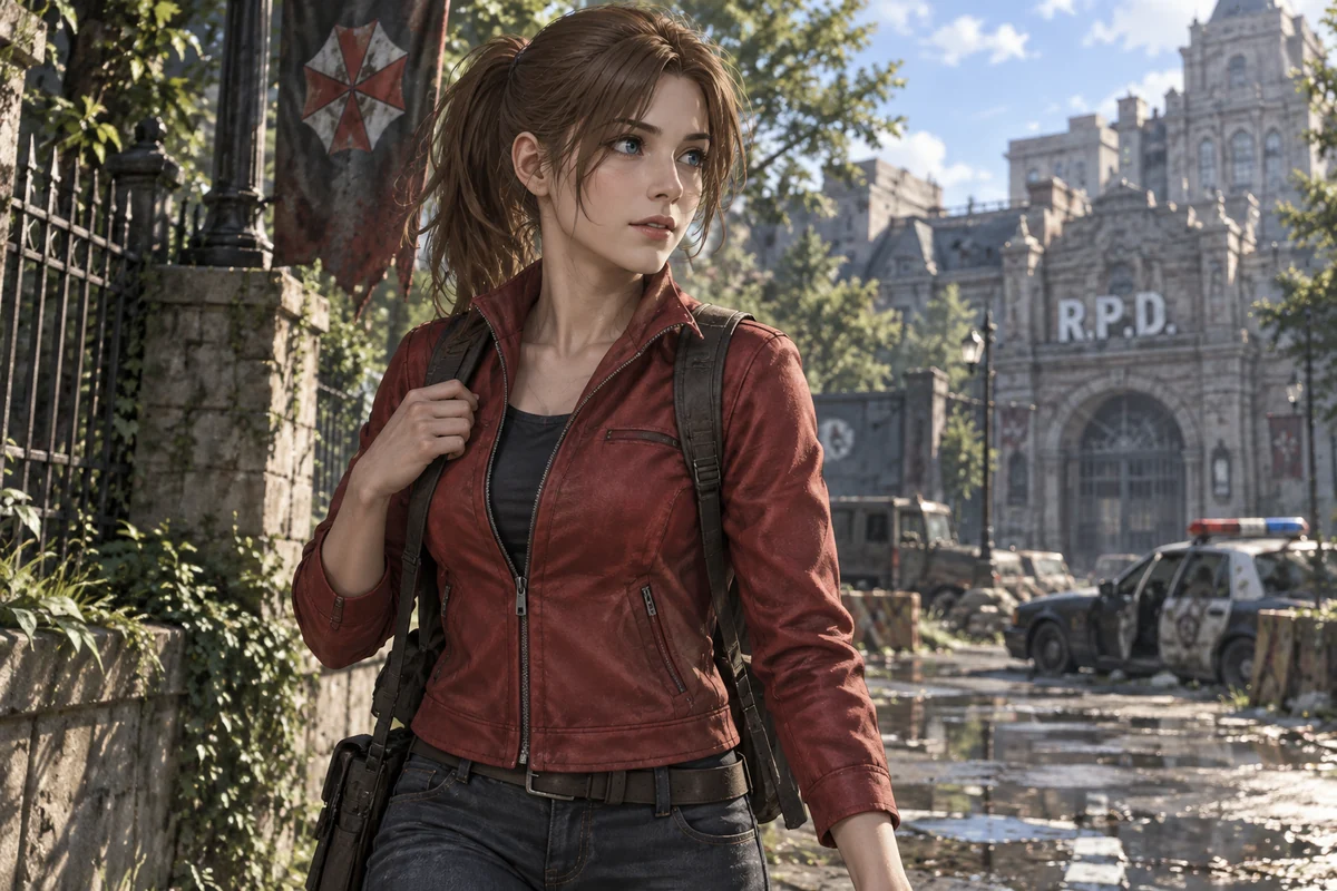 Claire Redfield AI 插画