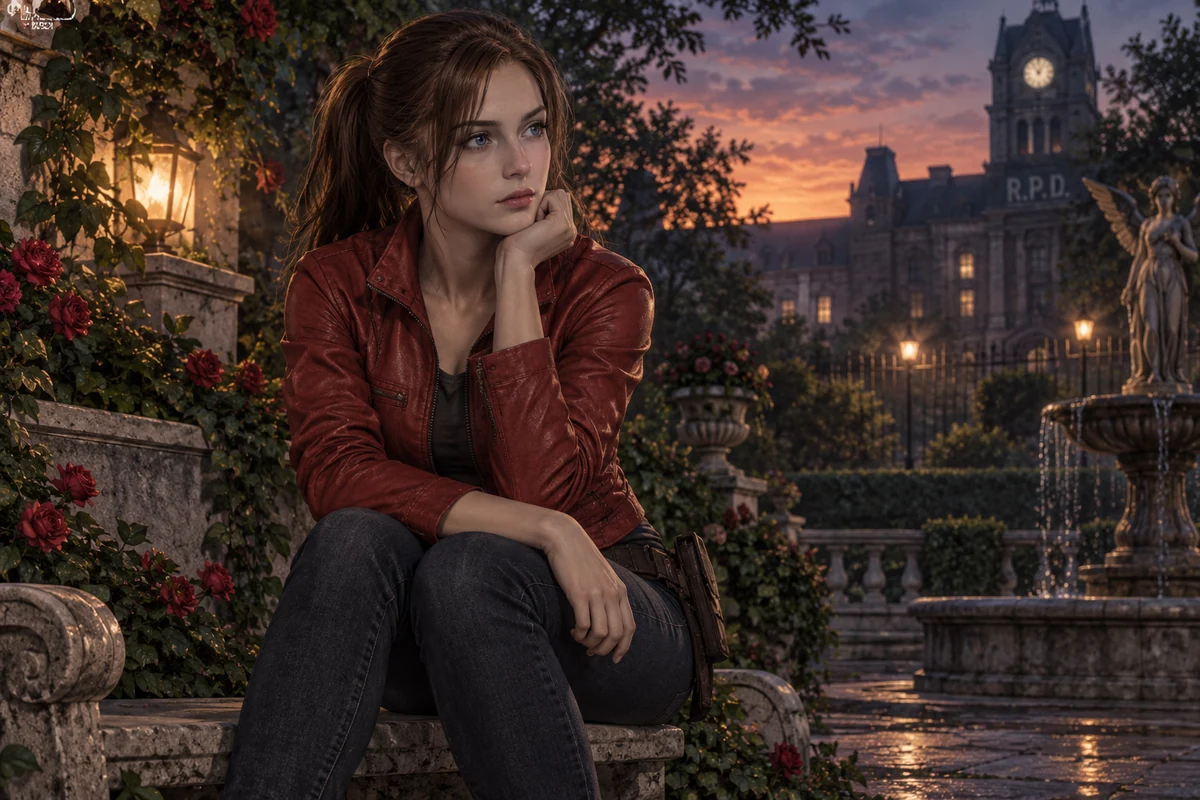 Claire Redfield AI 插画