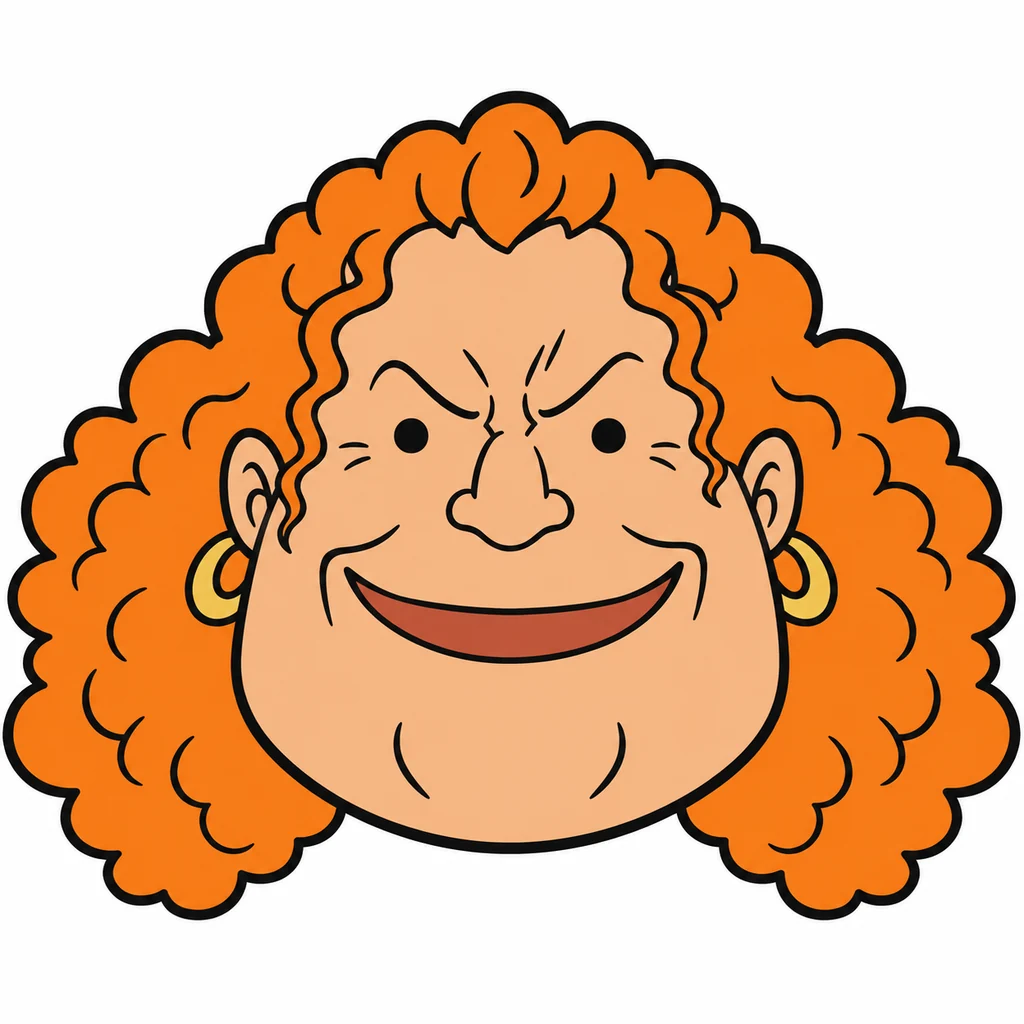 Curly Dadan AI 辅助角色插画