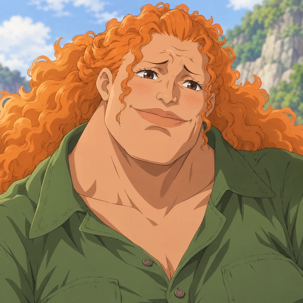 Curly Dadan AI 辅助角色插画