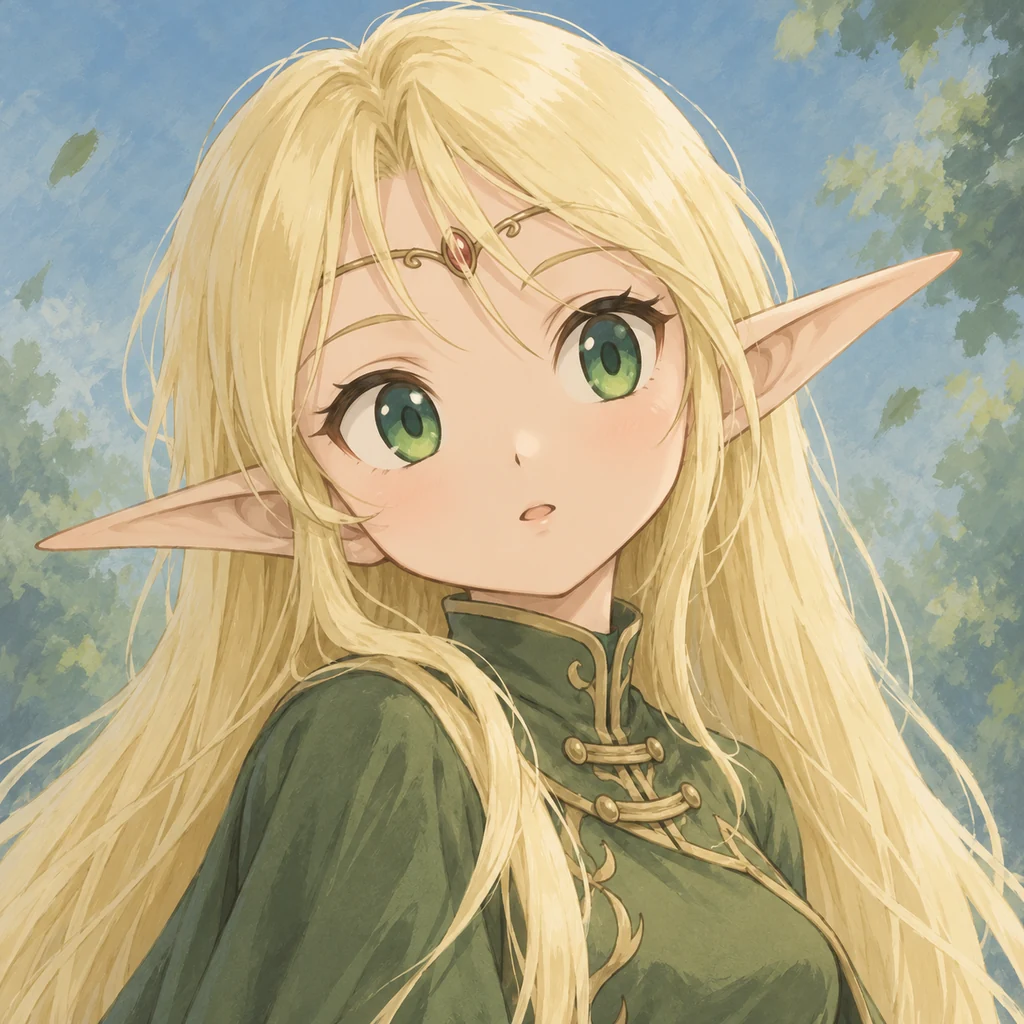 Deedlit AI 辅助角色插画