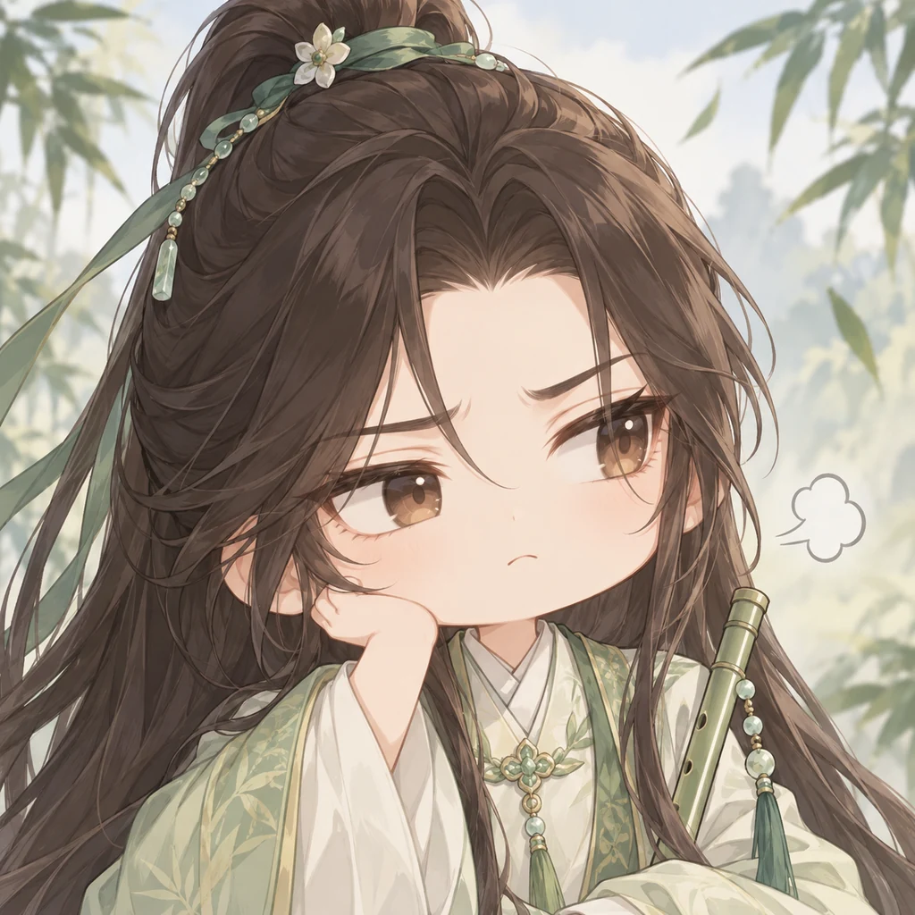 Dongfang Huaizhu AI 辅助角色插画