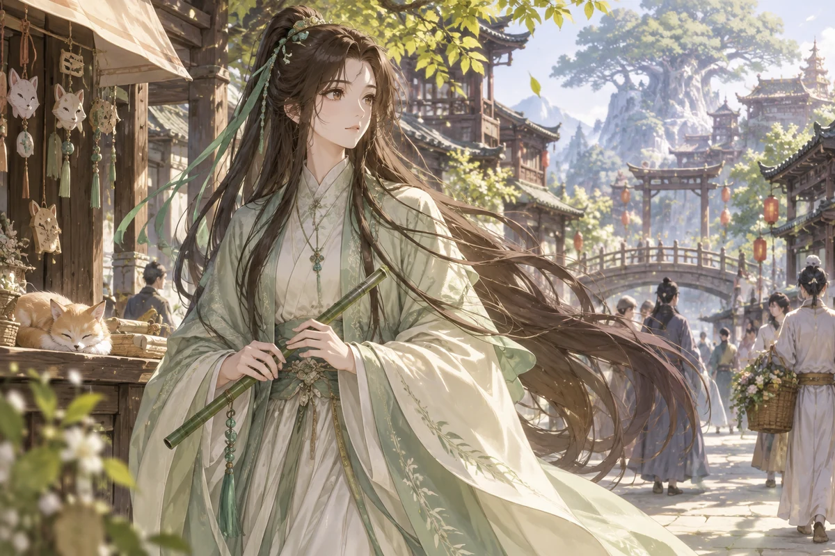 Dongfang Huaizhu AI 插画