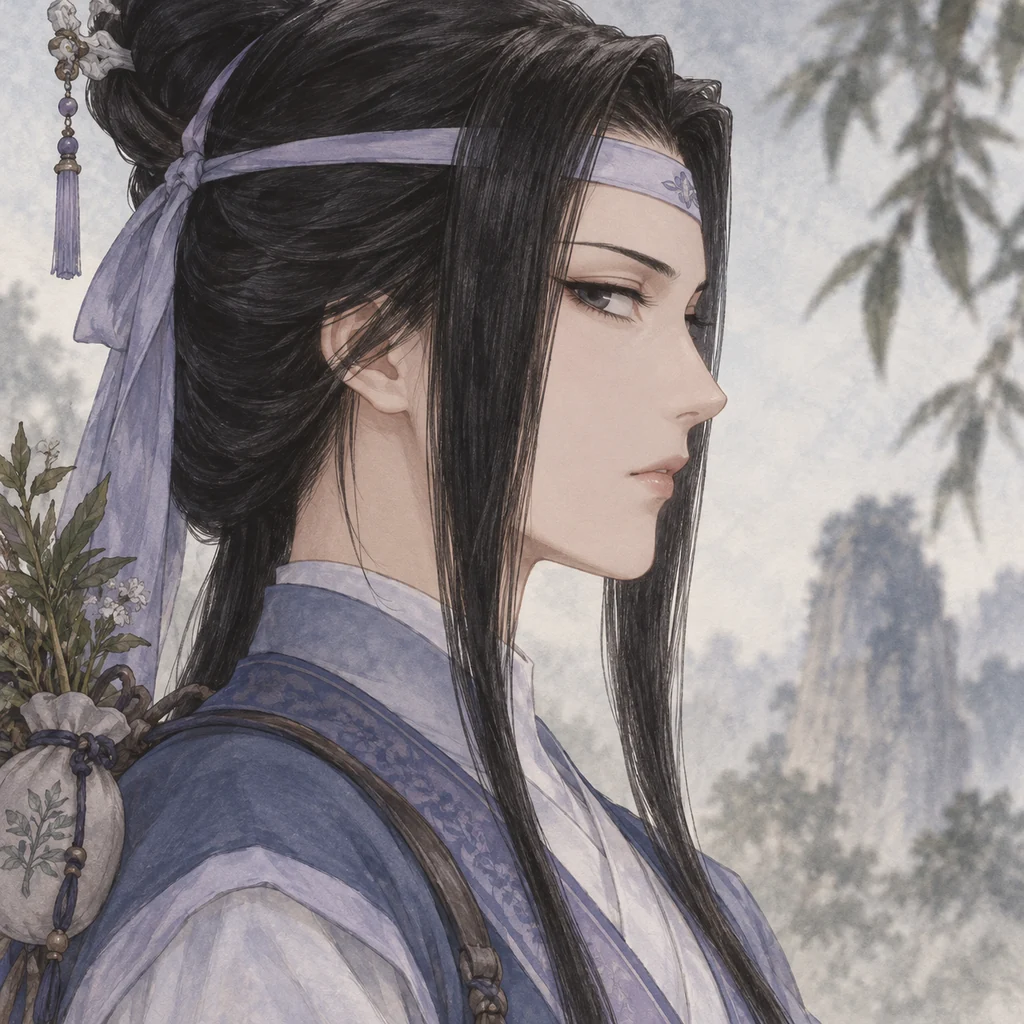 Duanmu Rong AI 辅助角色插画