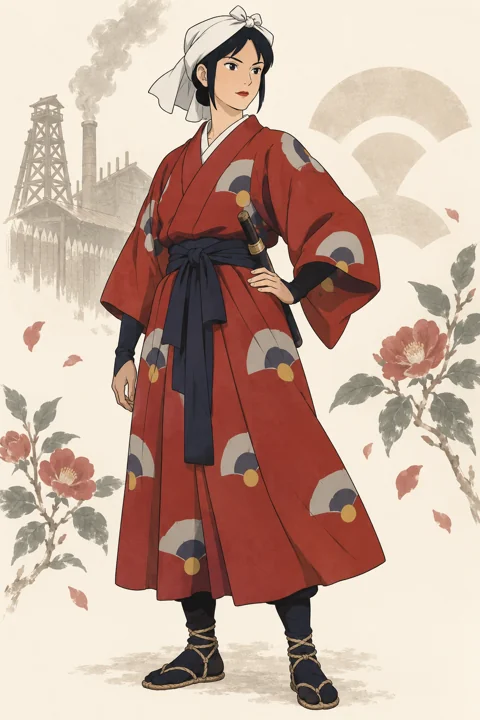 Lady Eboshi角色示意插画