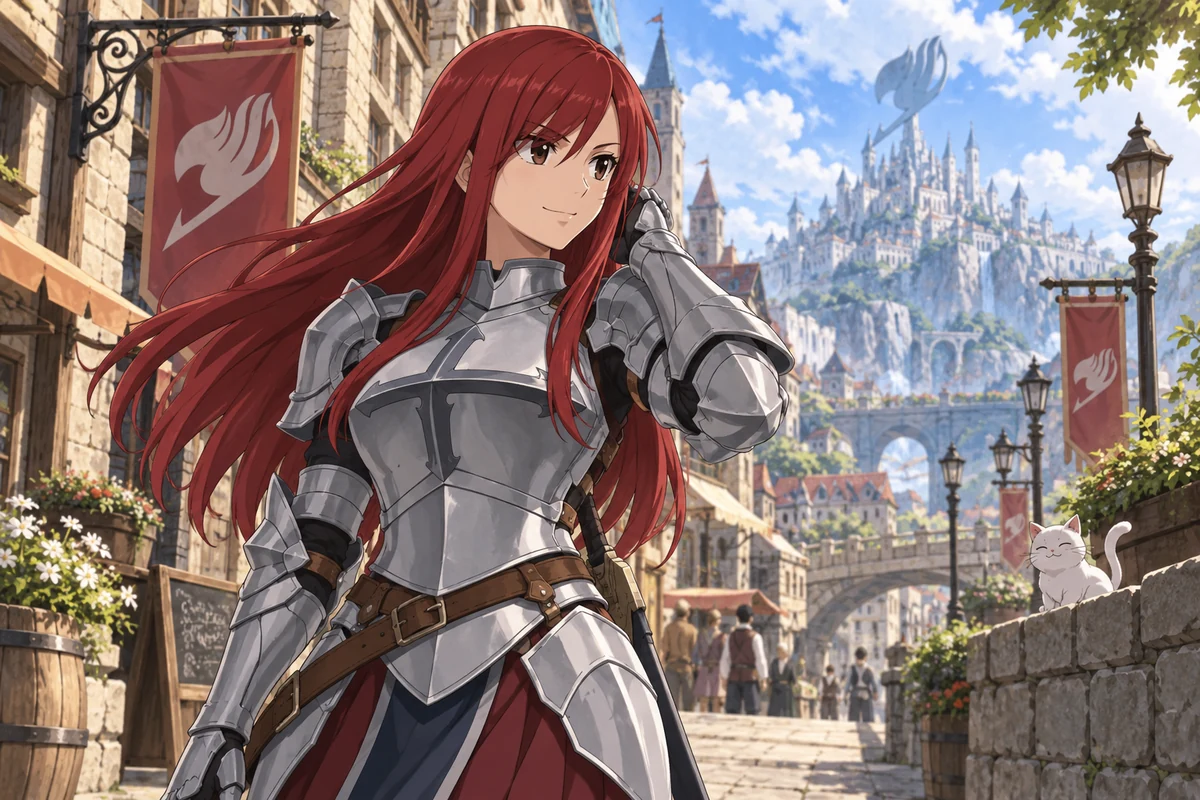Erza Scarlet AI 插画