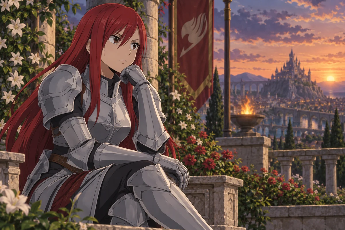 Erza Scarlet AI 插画