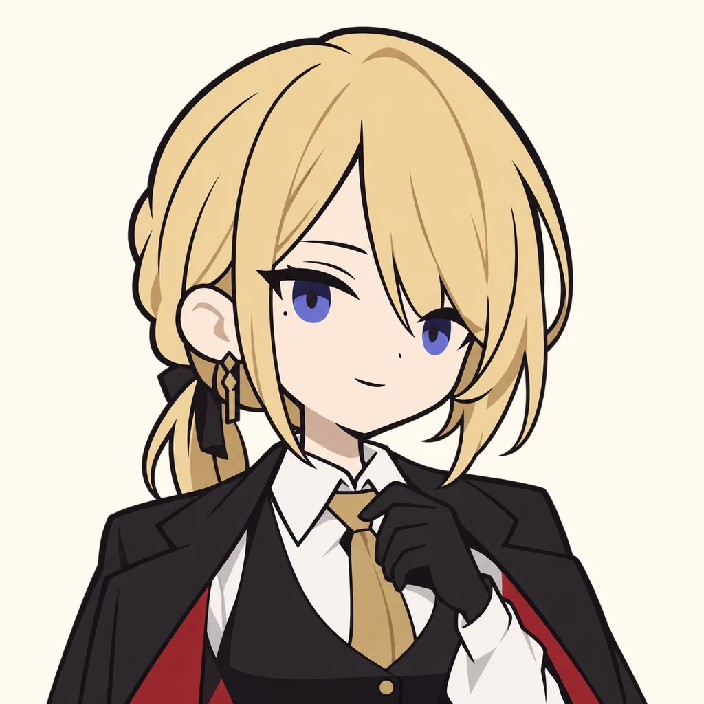 Evelyn Chevalier AI 辅助角色插画