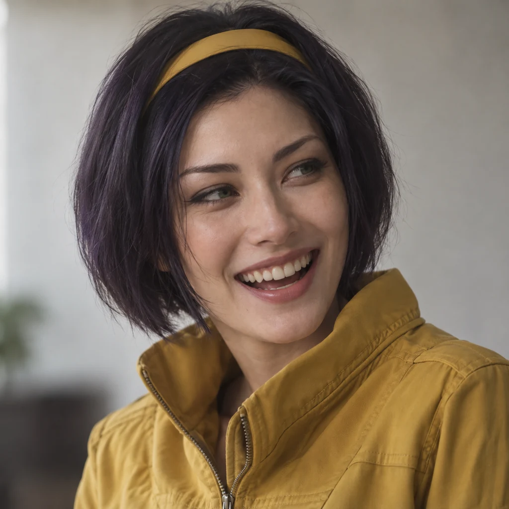 Faye Valentine live-action AI portrait