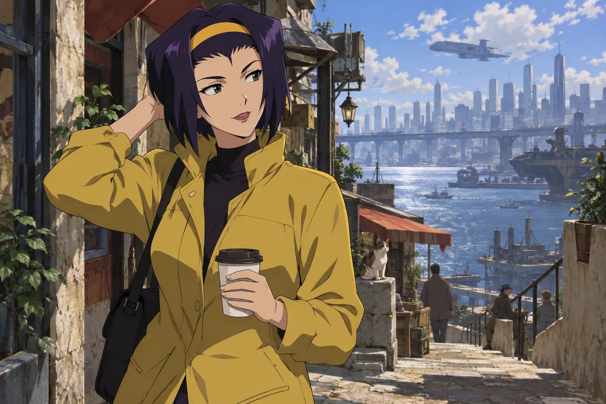 Faye Valentine AI 插画